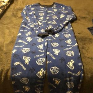 Hockey pjs onesie